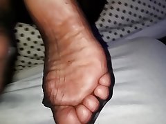Cumshot Foot Fetish Pantyhose Stockings 