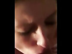 Amateur Babe Cum in mouth Facial Blowjob 